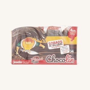 Chocolín - chocolate sobaos with chocolate chips, from Cantabria, 4 unit pack main